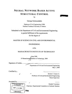 NEURAL  NETWORK  BASED  ACTIVE STRUCTURAL  CONTROL