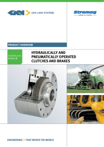 Hydraulically and pneumatically operated clutcHes and brakes Product overview