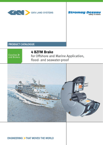 4 BZFM Brake  for Offshore and Marine Application, flood- and seawater-proof