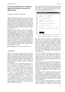 Learning mathematics in a computer