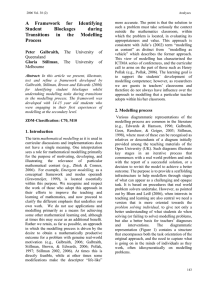 A Framework for Identifying Student Blockages during