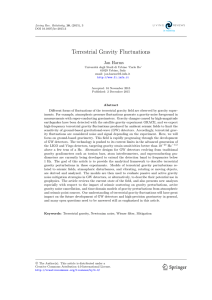 Terrestrial Gravity Fluctuations Jan Harms