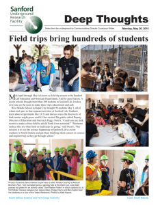 Deep Thoughts Field trips bring hundreds of students M