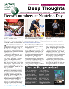 Deep Thoughts Record numbers at Neutrino Day