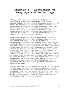 Chapter 6 - Assessment of Language and Technology