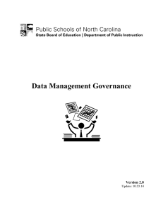 Data Management Governance  Version 2.0 Update: 10.23.14