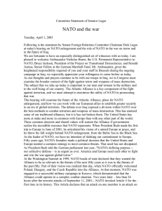 NATO and the war