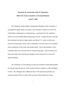 Statement by Ambassador John D. Negroponte April 27, 2004