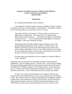 Statement for Deputy Secretary of Defense Paul Wolfowitz April 20, 2004