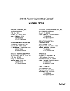 Armed Forces Marketing Council  Member Firms