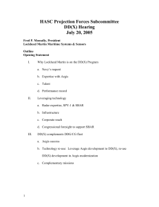 HASC Projection Forces Subcommittee DD(X) Hearing July 20, 2005