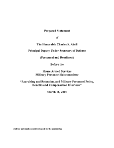 Prepared Statement  of The Honorable Charles S. Abell