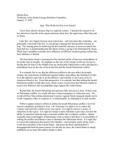 Dennis Ross Testimony to the Senate Foreign Relations Committee January 17, 2007