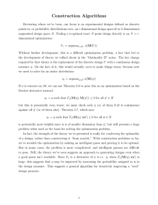 Construction Algorithms