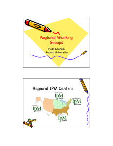 Regional Working Groups Regional IPM Centers Fudd Graham