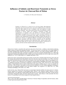 Influence of Salinity and Root-knot Nematode as Stress  Abstract