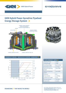 GKN Hybrid Power Gyrodrive Flywheel Energy Storage System