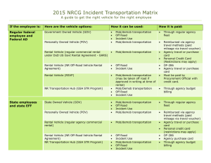 2015 NRCG Incident Transportation Matrix