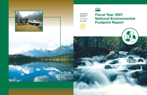 Fiscal Year 2007 National Environmental Footprint Report May 2008