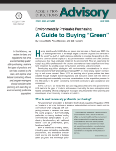 H A Guide to Buying “Green” Environmentally Preferable Purchasing ™