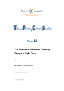 Paper  The Semiotics of Internet Celebrity: Gangnam Style Case