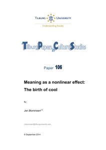 Meaning as a nonlinear effect: The birth of cool  Paper