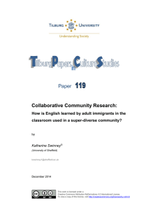 Paper Collaborative Community Research: