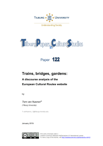 Trains, bridges, gardens: Paper  A discourse analysis of the