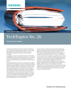 TechTopics No. 26 Ground bus ratings www.usa.siemens.com/techtopics