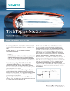 TechTopics No. 35 Transient recovery voltage www.usa.siemens.com/techtopics