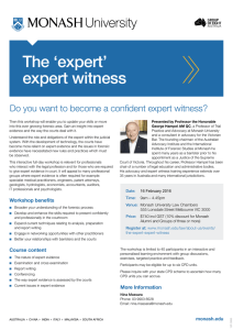 The ‘expert’ expert witness