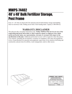 MWPS-74402 40 x 48 Bulk Fertilizer Storage, Post Frame