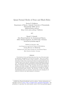 Quasi-Normal Modes of Stars and Black Holes
