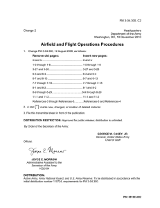 Airfield and Flight Operations Procedures FM 3-04.300, C2  Change 2