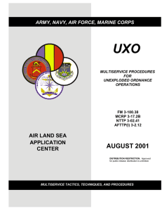 UXO AUGUST 2001 AIR LAND SEA APPLICATION