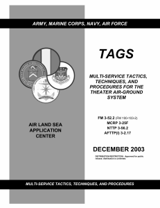 TAGS DECEMBER 2003 MULTI-SERVICE TACTICS,