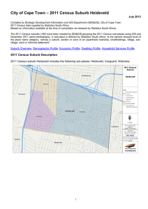 – 2011 Census Suburb Heideveld City of Cape Town July 2013