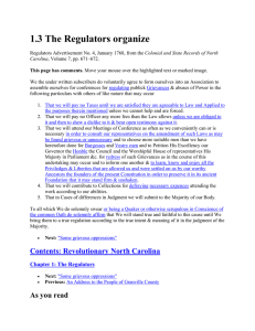 1.3 The Regulators organize