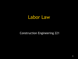 Labor Law Construction Engineering 221 11