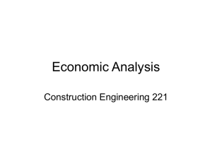 Economic Analysis Construction Engineering 221
