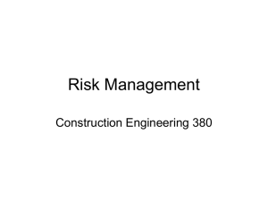 Risk Management Construction Engineering 380