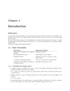 Introduction Chapter 1 Motivation