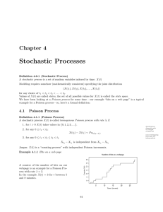 Stochastic Processes Chapter 4