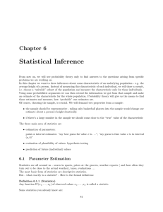 Statistical Inference Chapter 6