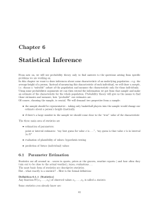Statistical Inference Chapter 6