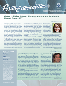 + Water Utilities Attract Undergraduate and Graduate Alumni from 2007