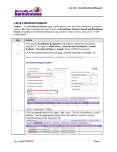 Using Enrollment Request