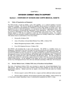 DIVISION COMBAT HEALTH SUPPORT CHAPTER 2