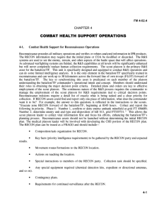 COMBAT HEALTH SUPPORT OPERATIONS CHAPTER 4