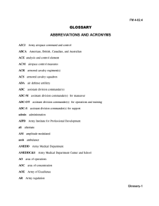 GLOSSARY ABBREVIATIONS AND ACRONYMS